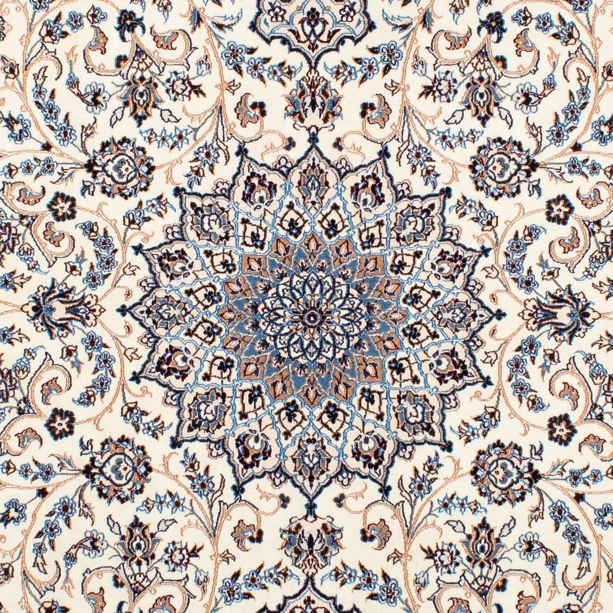 Persisk tæppe - Nain - Premium - 206 x 131 cm - beige