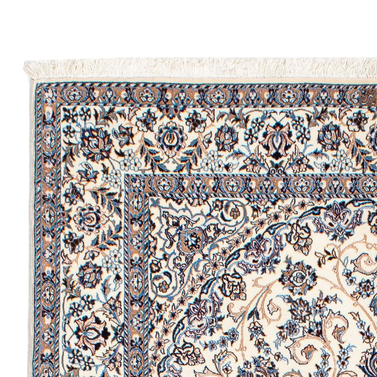 Persisk tæppe - Nain - Premium - 206 x 131 cm - beige