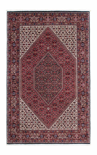 Bidjar Tæppe 134x210cm - Persisk tæppe - lysrød