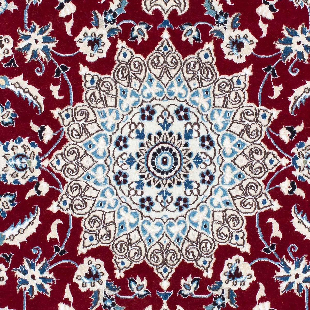 Løber Persisk tæppe - Nain - Royal - 177 x 107 cm - mørkerød