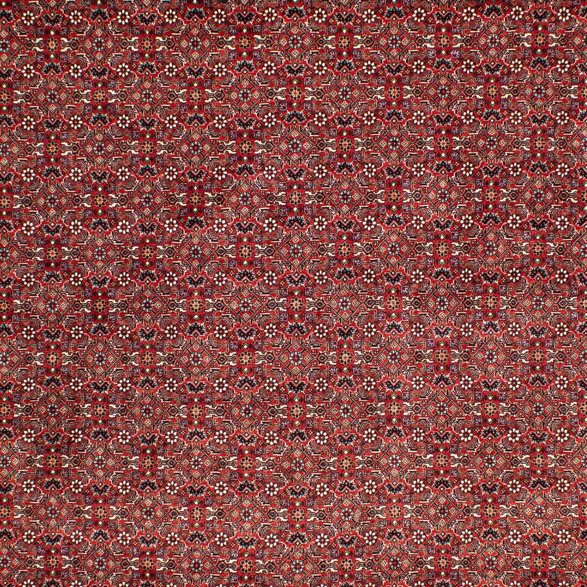 Persisk tæppe - Bijar - 302 x 210 cm - mørkerød