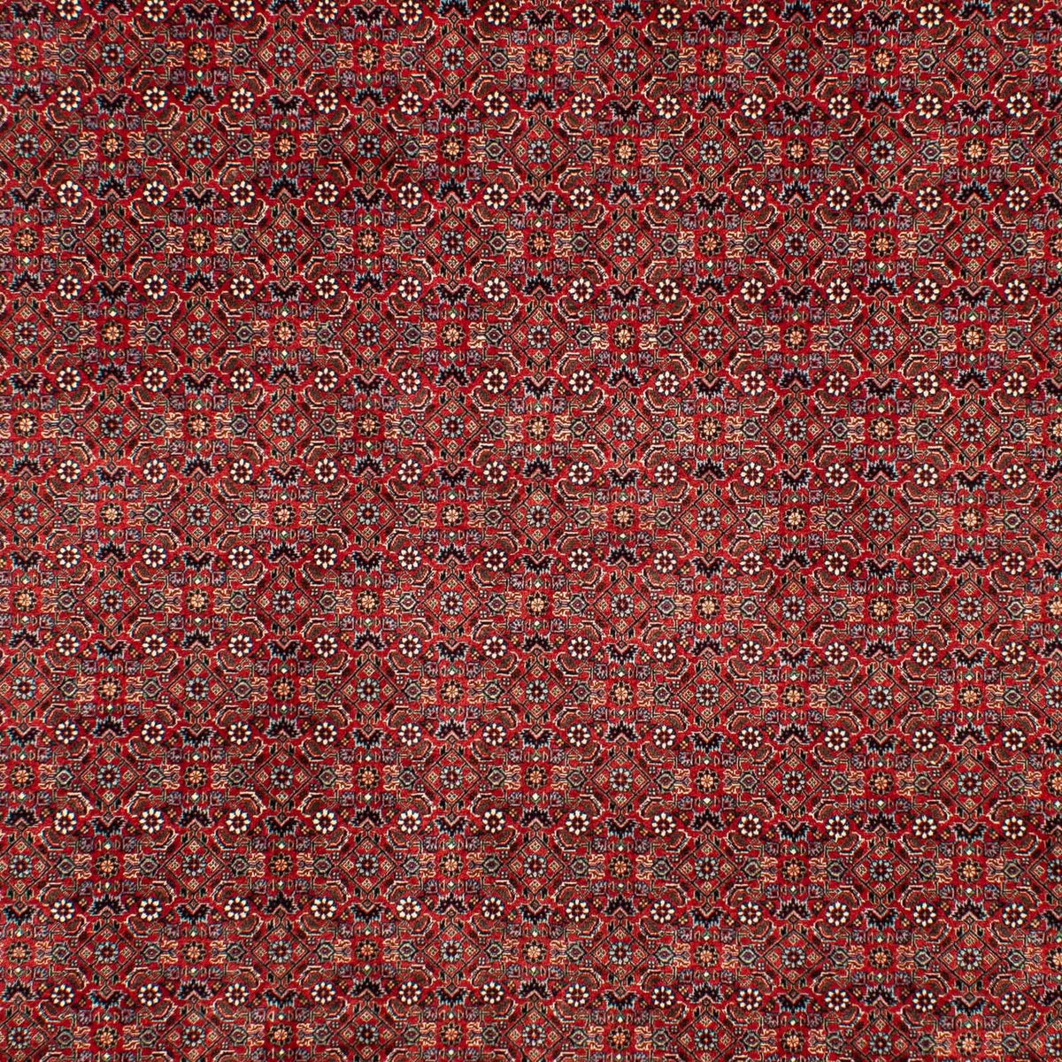 Persisk tæppe - Bijar - 298 x 205 cm - mørkerød