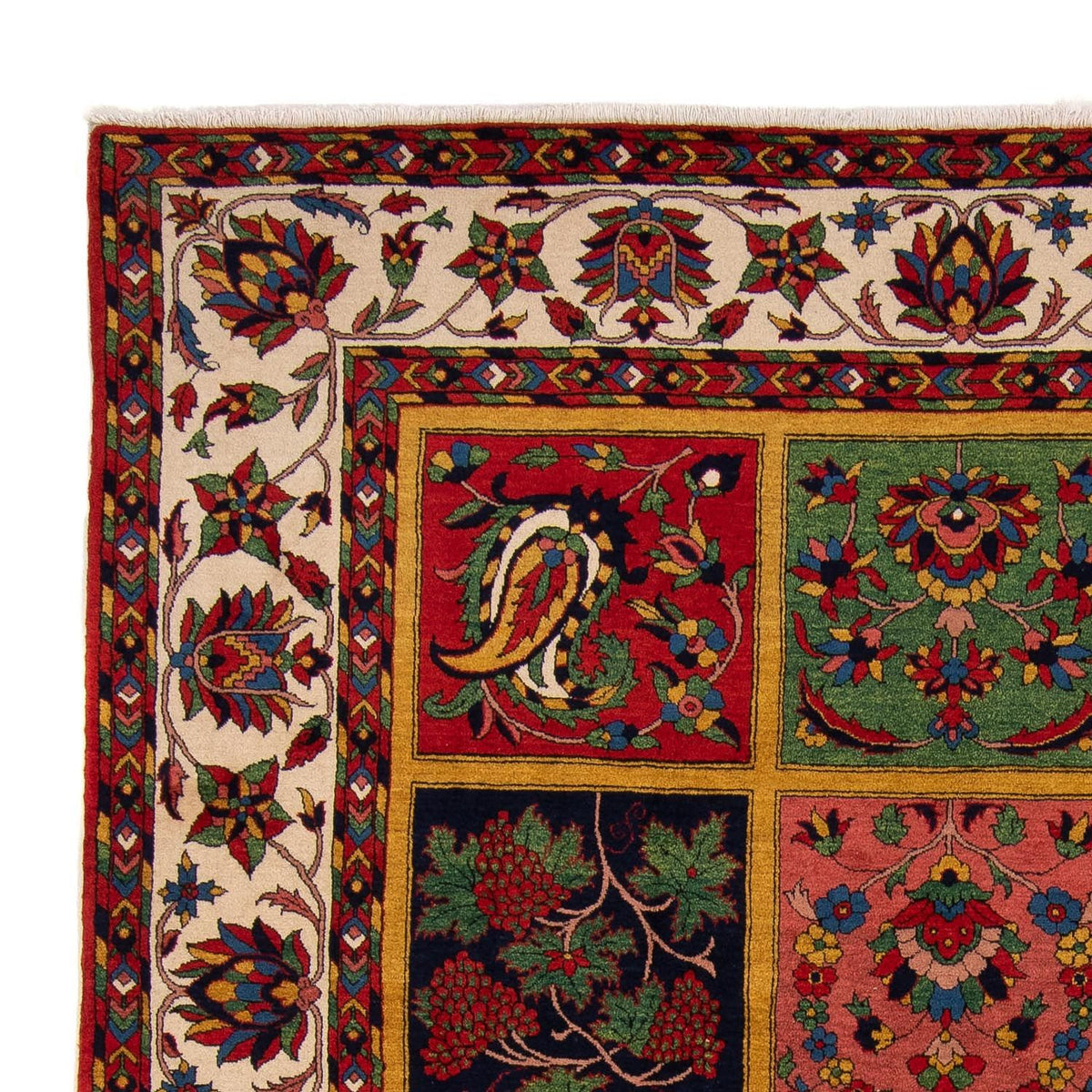 Persisk tæppe - Nomadisk - 338 x 246 cm - mørkerød
