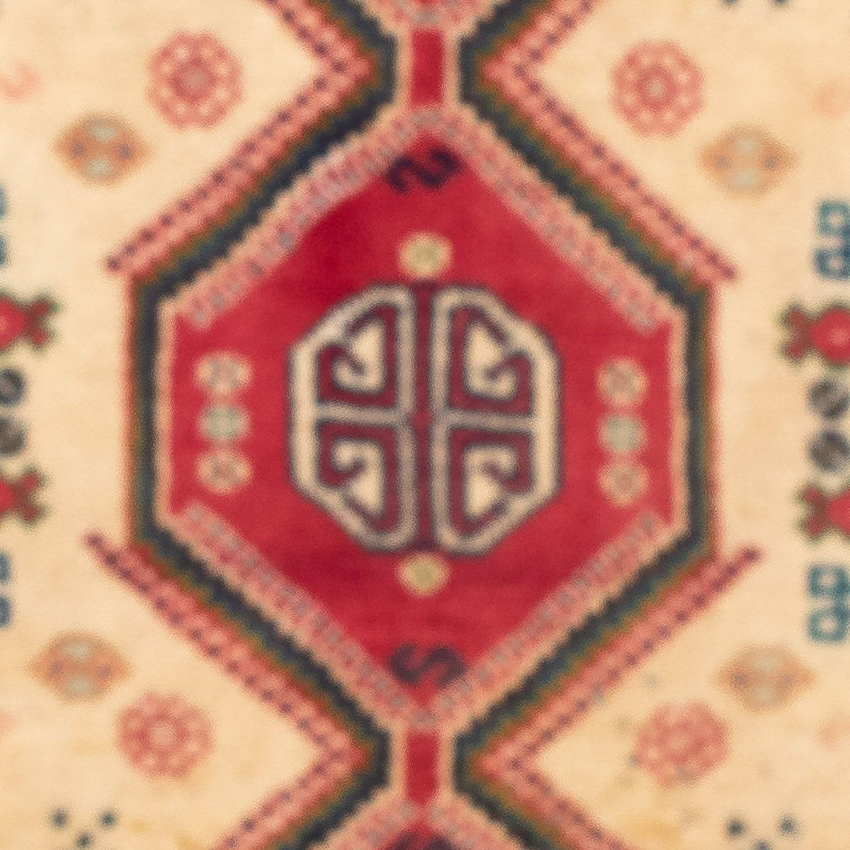 Persisk tæppe - Nomadisk - 117 x 74 cm - lysrød