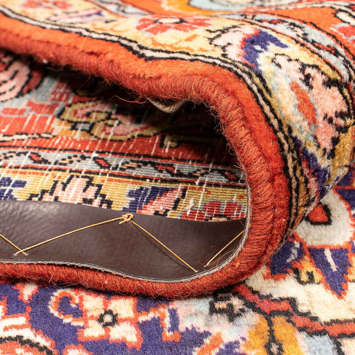 Persisk tæppe - Bijar - 385 x 300 cm - mørkeblå