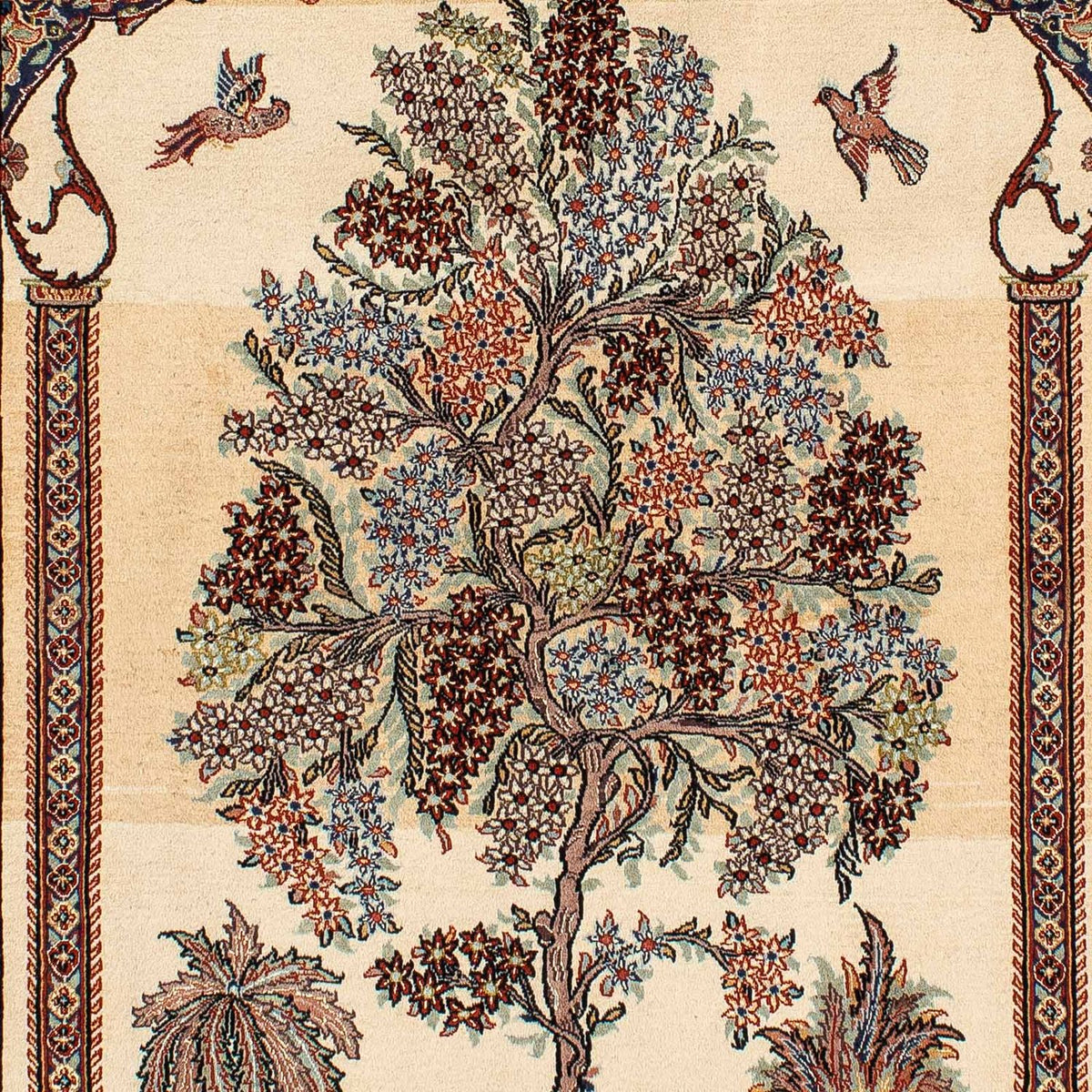 Persisk tæppe - Ghom - 210 x 135 cm - beige