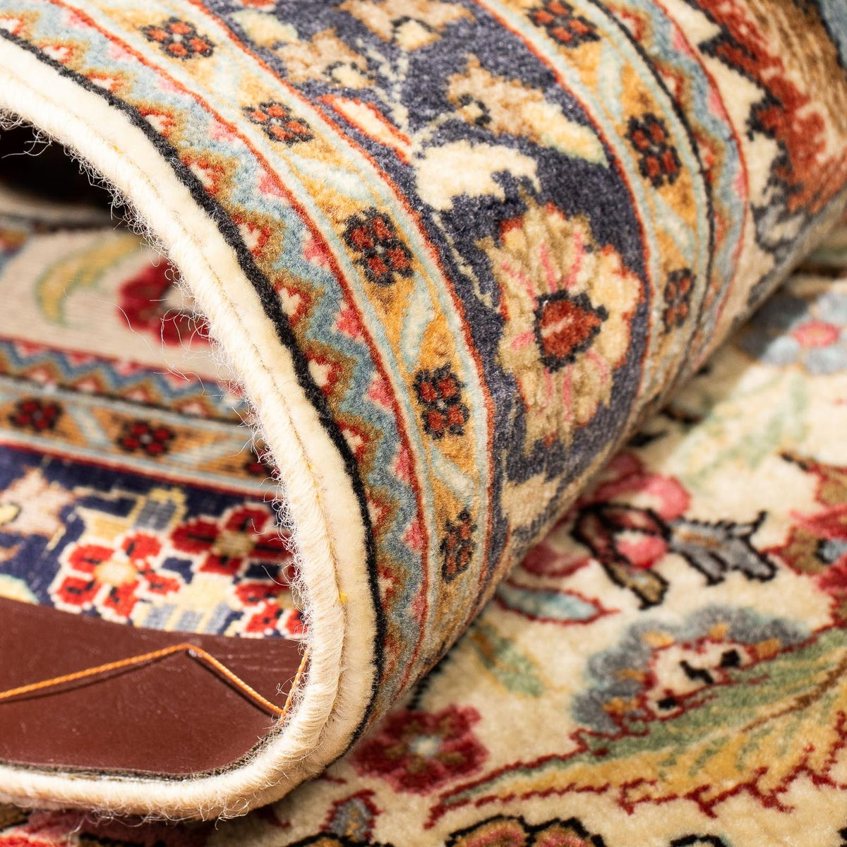 Løber Persisk tæppe - Ghom - 265 x 70 cm - beige