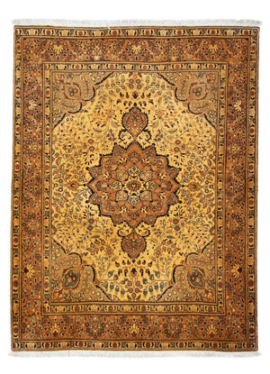 Persisk tæppe - Tabriz - 205 x 154 cm - brun