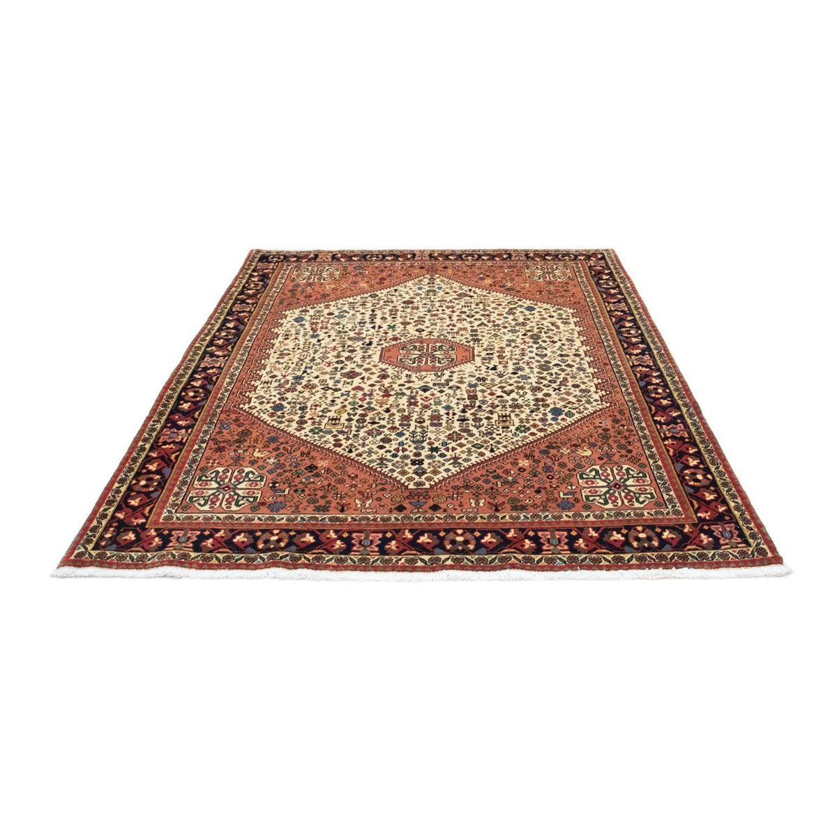 Persisk tæppe - Nomadisk - 193 x 149 cm - beige