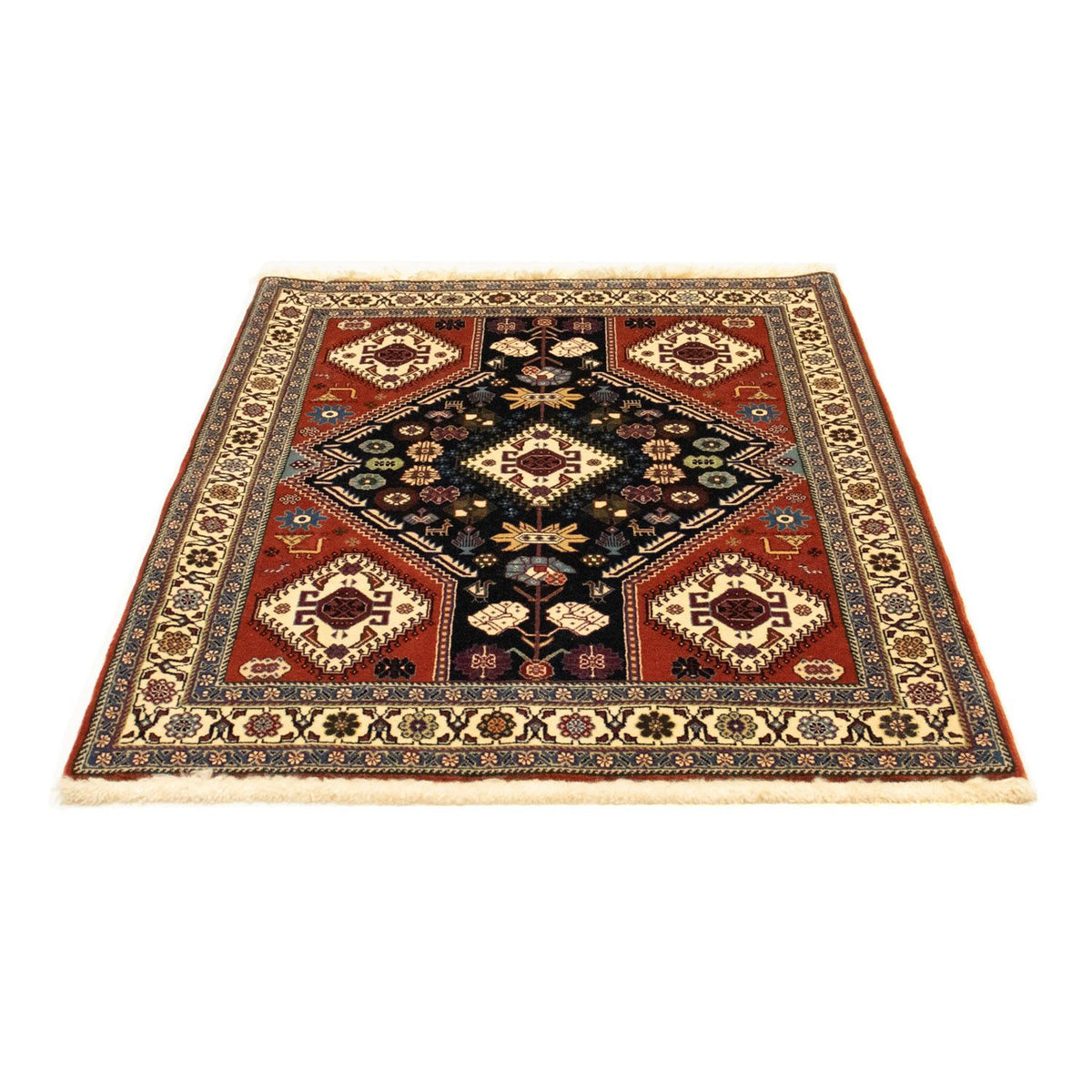 Persisk tæppe - Nomadisk - 154 x 107 cm - mørkeblå