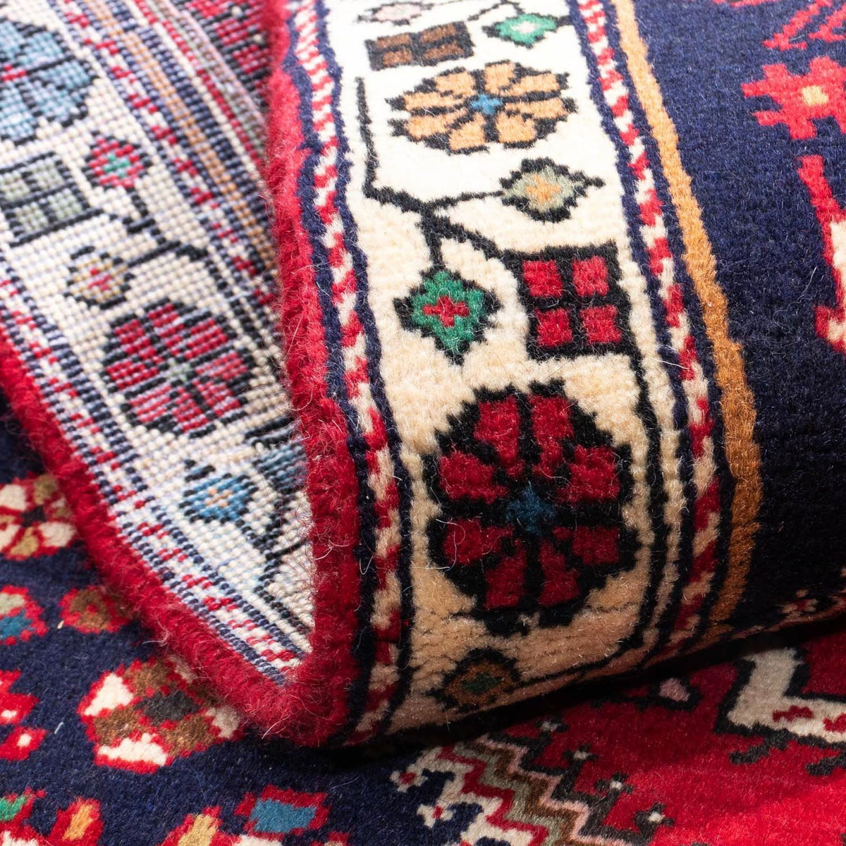 Persisk tæppe - Nomadisk - 148 x 102 cm - mørkerød