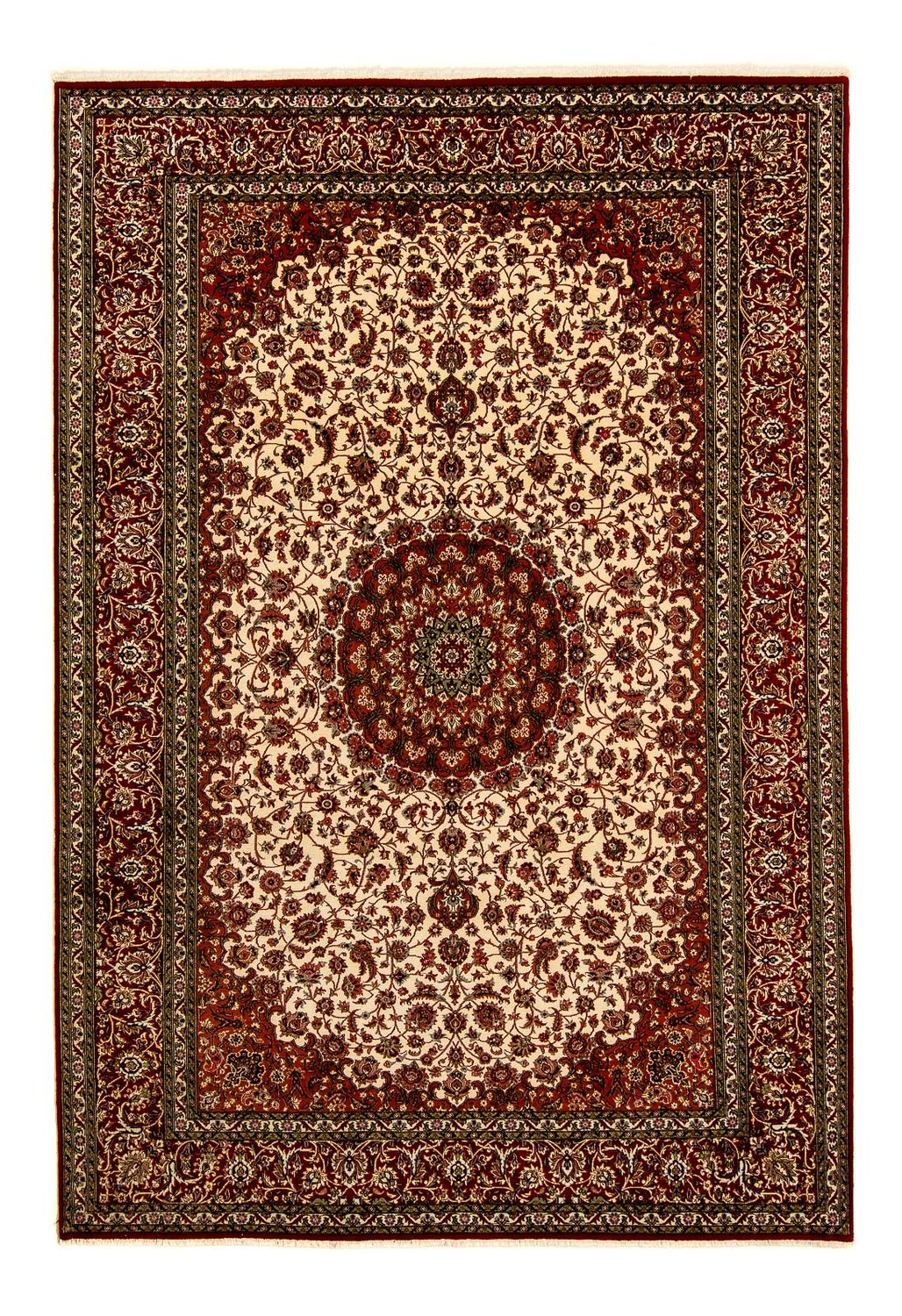 Persisk tæppe - Ghom - 358 x 244 cm - mørkerød