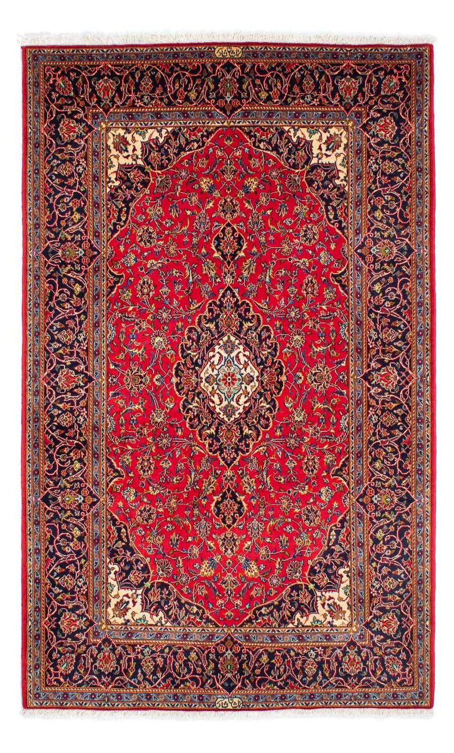 Persisk tæppe - Keshan - 225 x 138 cm - rød