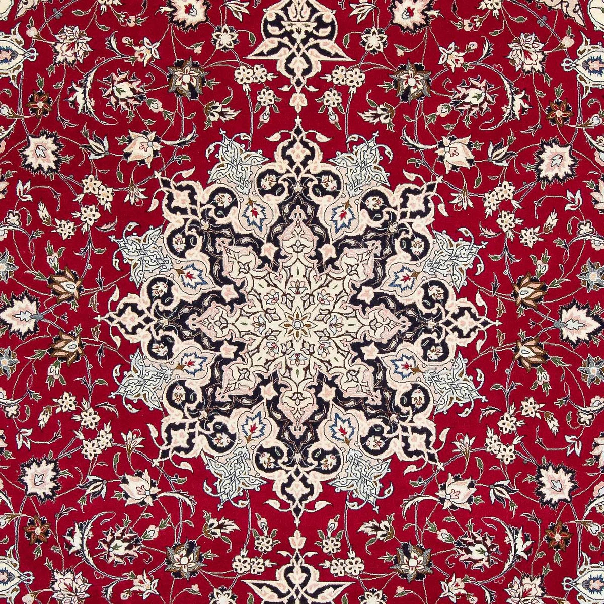Persisk tæppe - Tabriz - Royal - 318 x 205 cm - mørkerød