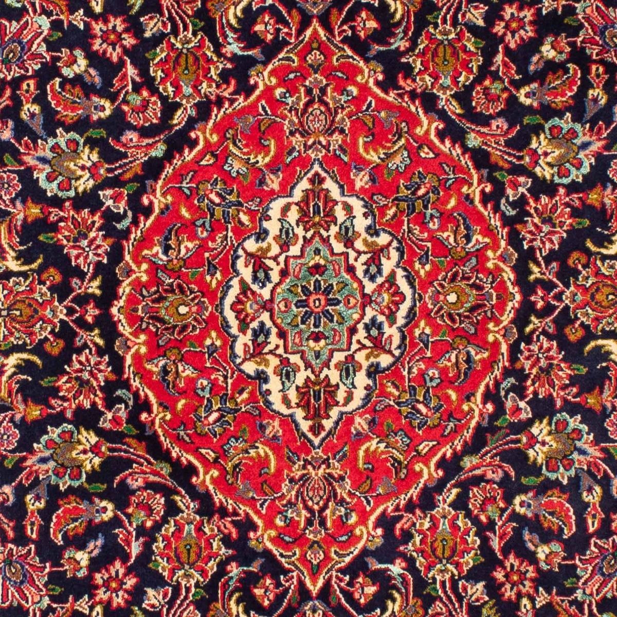 Persisk tæppe - Keshan - 220 x 144 cm - rød