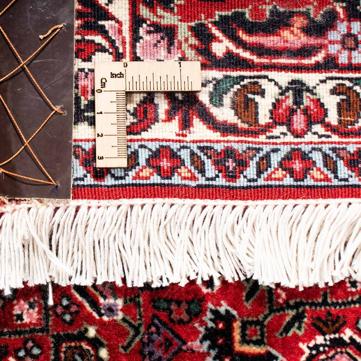 Persisk tæppe - Bijar - 246 x 170 cm - mørkerød