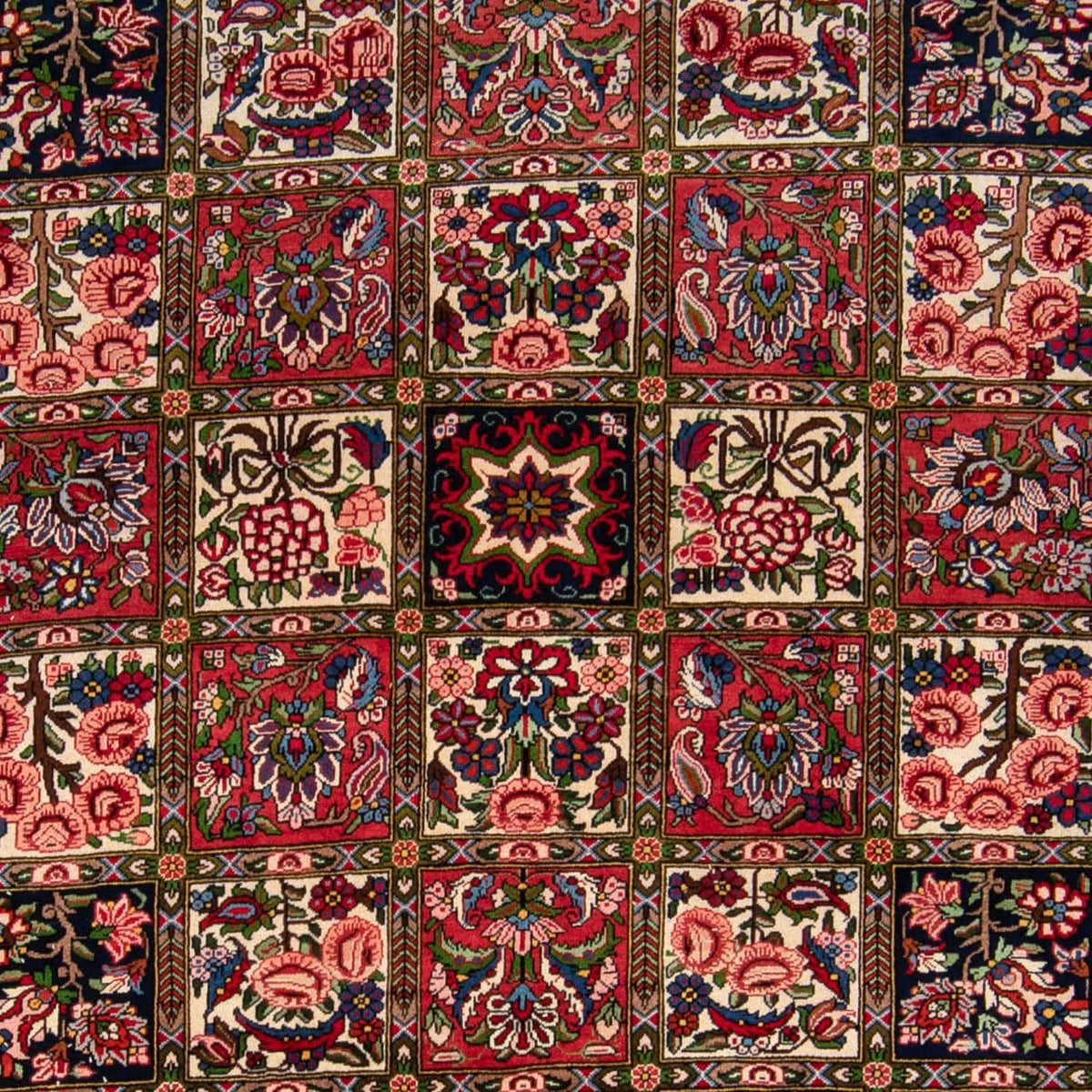 Persisk tæppe - Nomadisk - 355 x 260 cm - mørkeblå