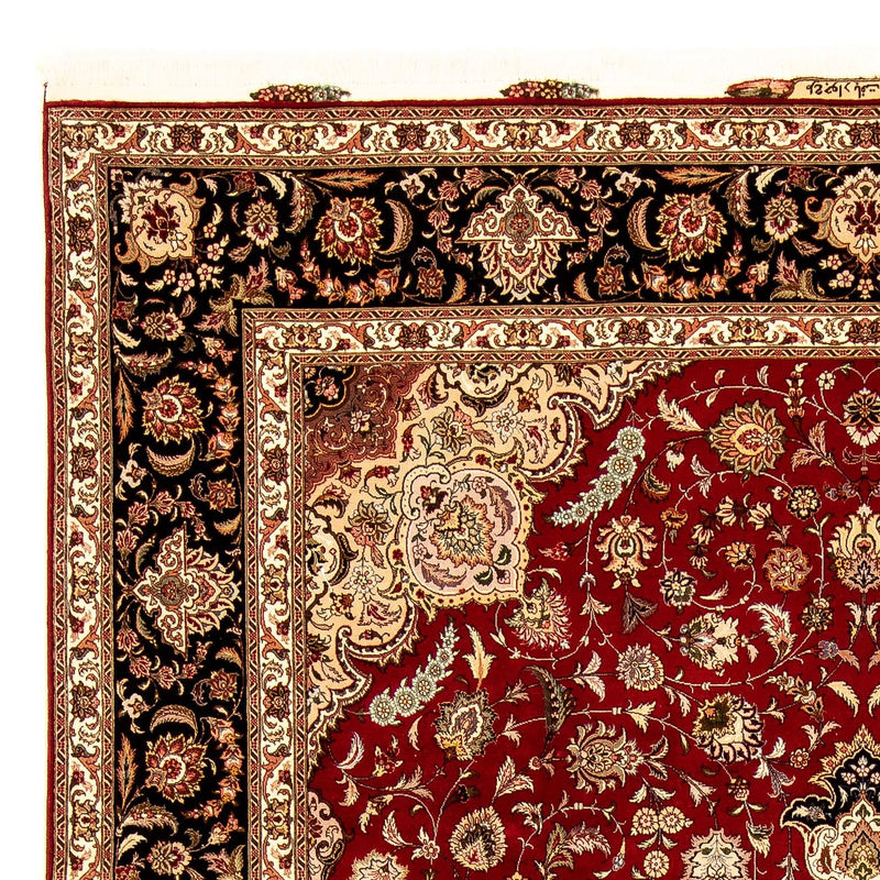 Persisk tæppe - Tabriz - Royal - 352 x 252 cm - mørkerød