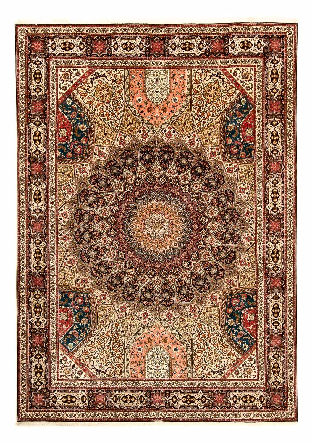 Persisk tæppe - Tabriz - Royal - 360 x 260 cm - flerfarvet