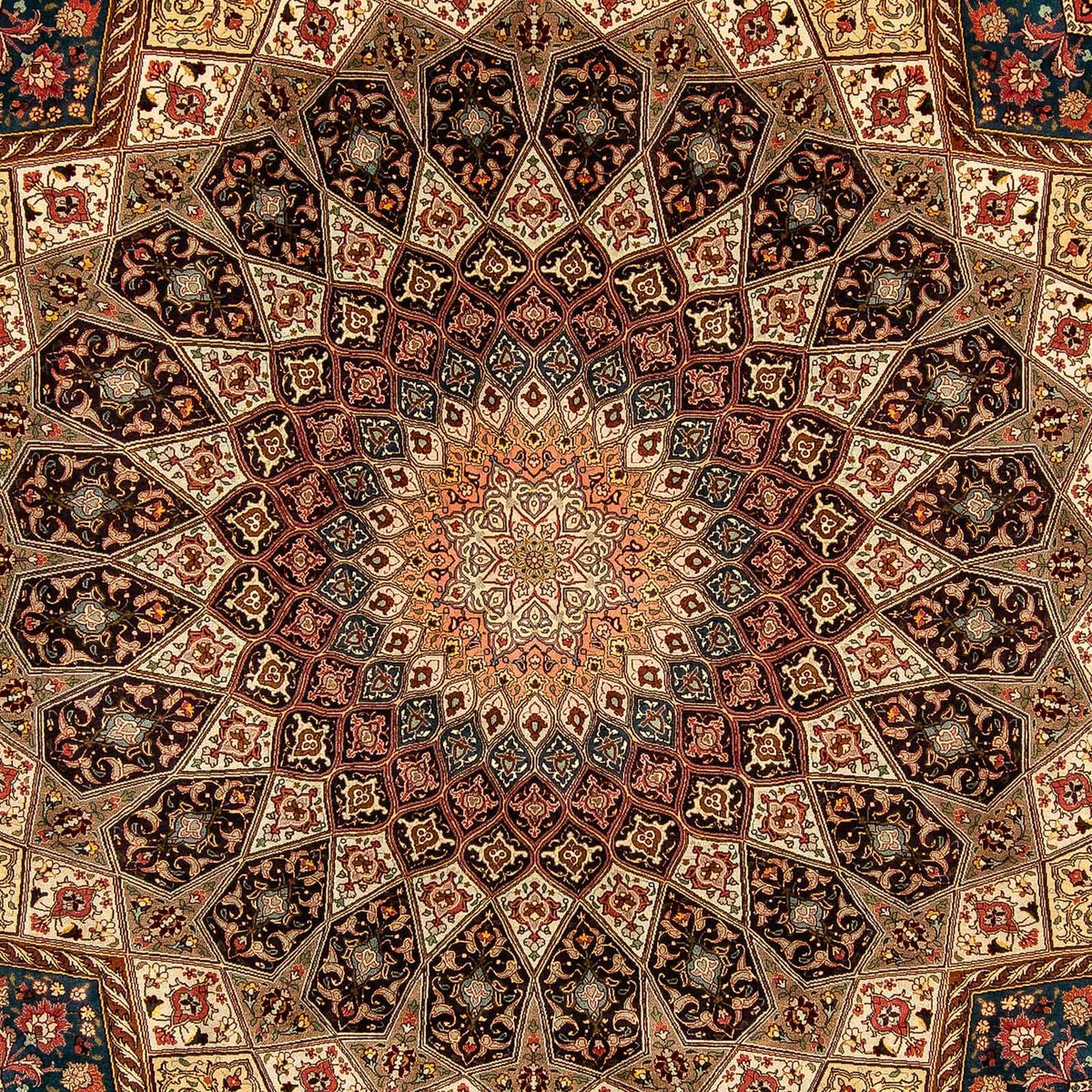 Persisk tæppe - Tabriz - Royal - 360 x 260 cm - flerfarvet