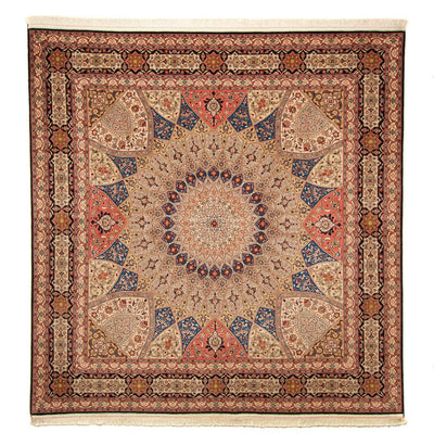Tabriz - 50 Raj Tæppe 253x256cm - Persisk tæppe