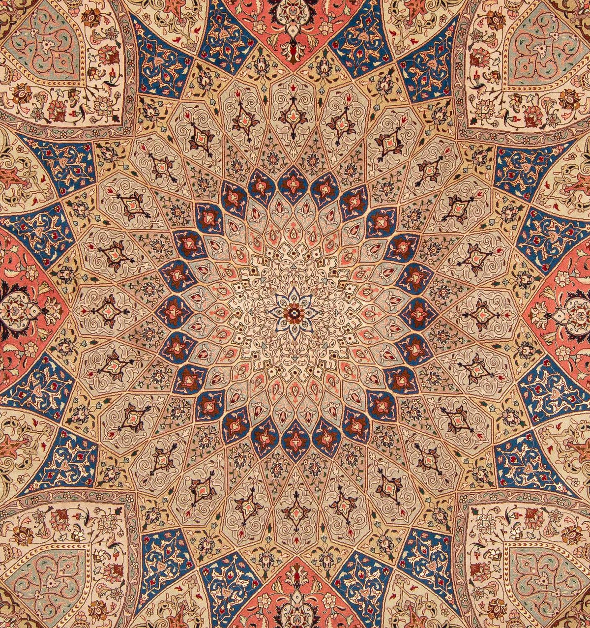 Persisk tæppe - Tabriz - Royal firkantet - 256 x 253 cm - flerfarvet