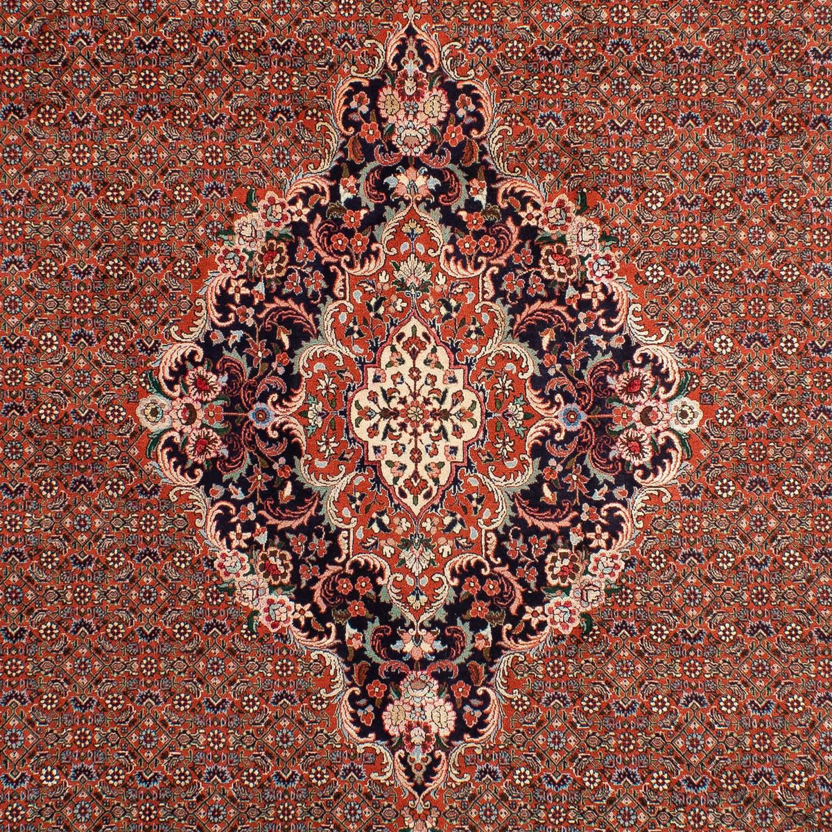 Persisk tæppe - Bijar - 298 x 203 cm - flerfarvet