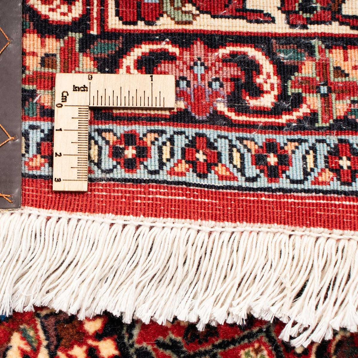 Persisk tæppe - Bijar - 254 x 204 cm - mørkerød