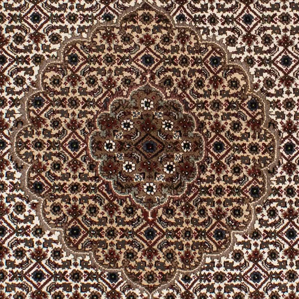 Persisk tæppe - Tabriz rundt - 148 x 147 cm - flerfarvet