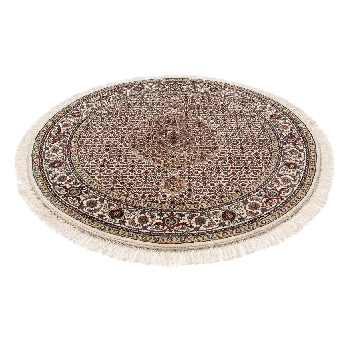 Persisk tæppe - Tabriz rundt - 148 x 147 cm - flerfarvet