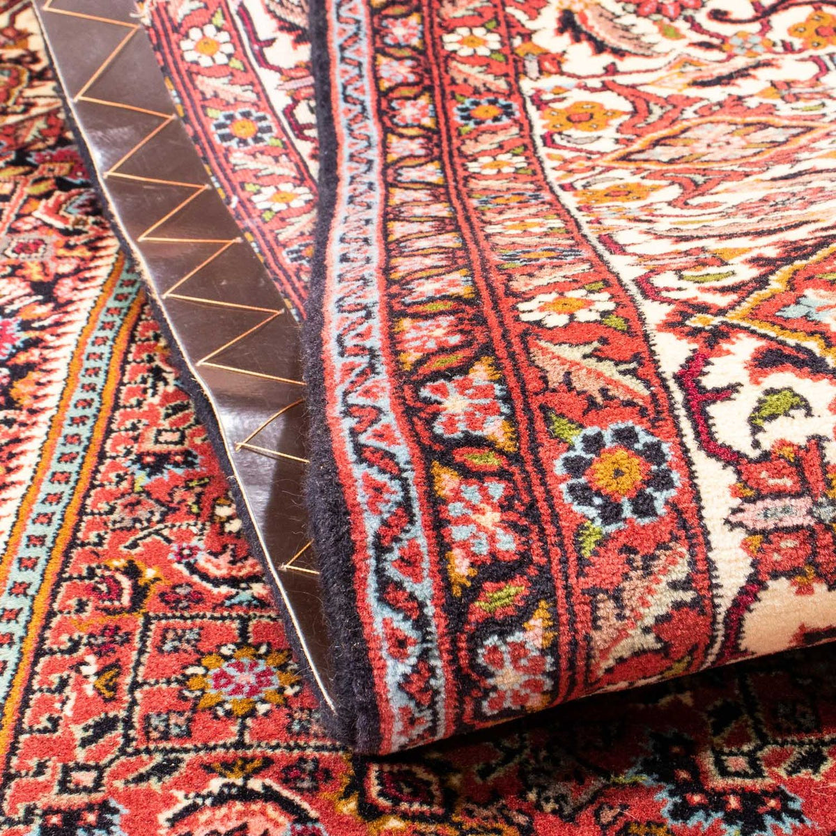 Persisk tæppe - Bijar - 242 x 171 cm - brun