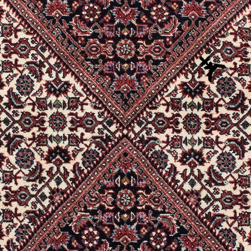 Løber Persisk tæppe - Bijar - 190 x 77 cm - rød