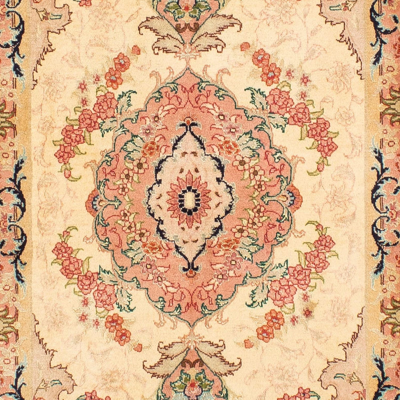Løber Persisk tæppe - Tabriz - Royal - 295 x 78 cm - lys brun