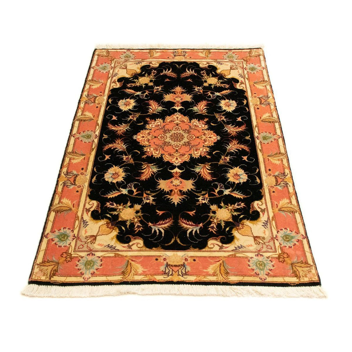 Persisk tæppe - Tabriz - Royal - 118 x 71 cm - sort