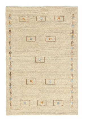 Gabbeh-tæppe - Persisk - 166 x 113 cm - beige