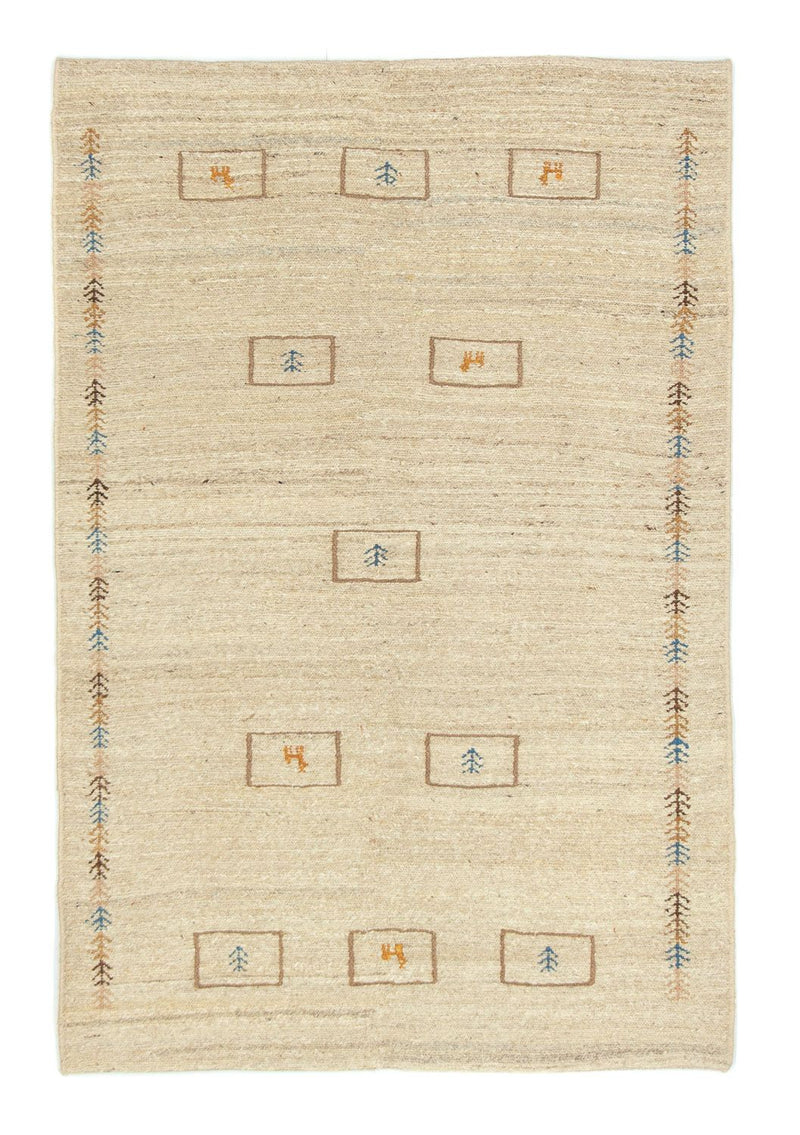 Gabbeh-tæppe - Persisk - 166 x 113 cm - beige