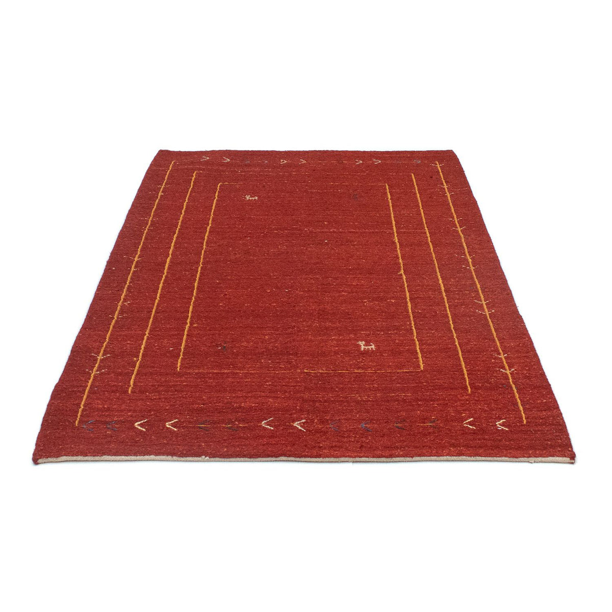 Gabbeh-tæppe - Persisk - 165 x 113 cm - rød