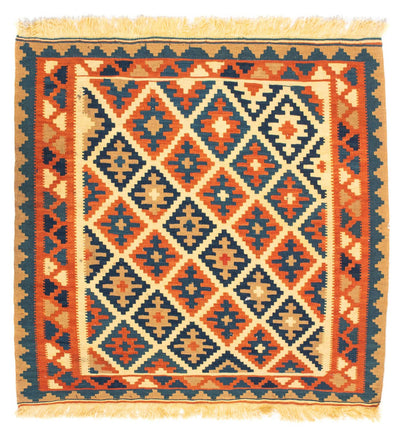 Kilim Fars Tæppe 100x100cm