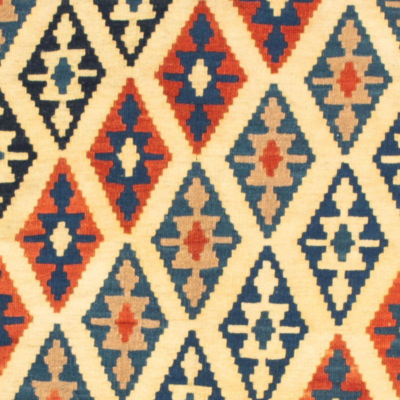 Kelim-tæppe - orientalsk firkantet  - 100 x 100 cm - beige