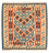 Kelim-tæppe - orientalsk firkantet - 105 x 103 cm - orange