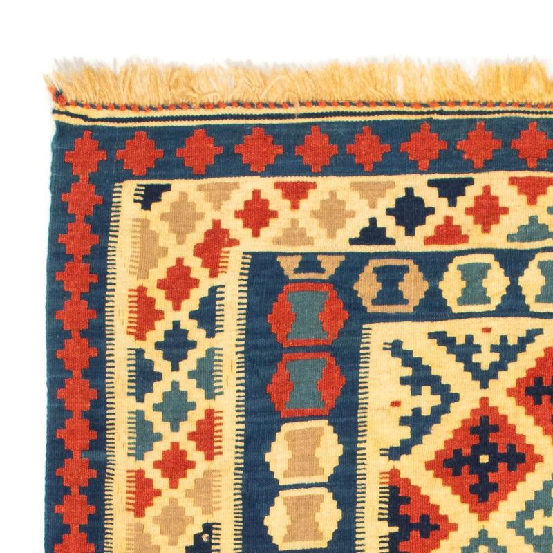 Kelim-tæppe - orientalsk firkantet  - 105 x 102 cm - flerfarvet