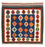 Kelim-tæppe - orientalsk firkantet - 98 x 98 cm - mørkeblå