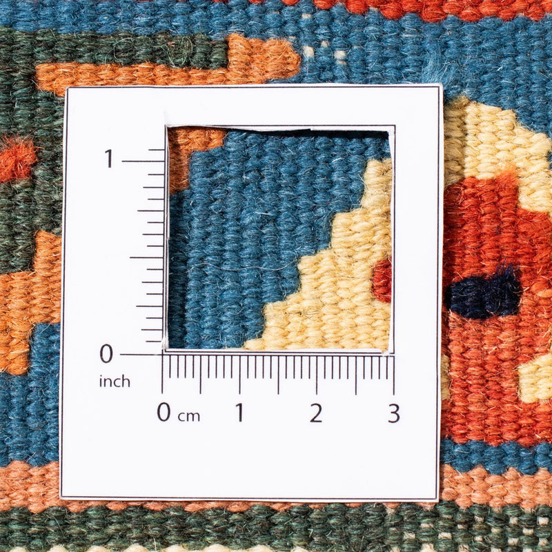 Kelim-tæppe - orientalsk firkantet  - 105 x 103 cm - rød