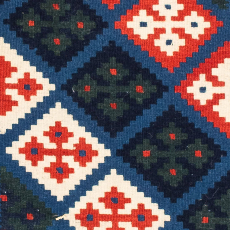 Kelim-tæppe - orientalsk firkantet  - 104 x 103 cm - flerfarvet