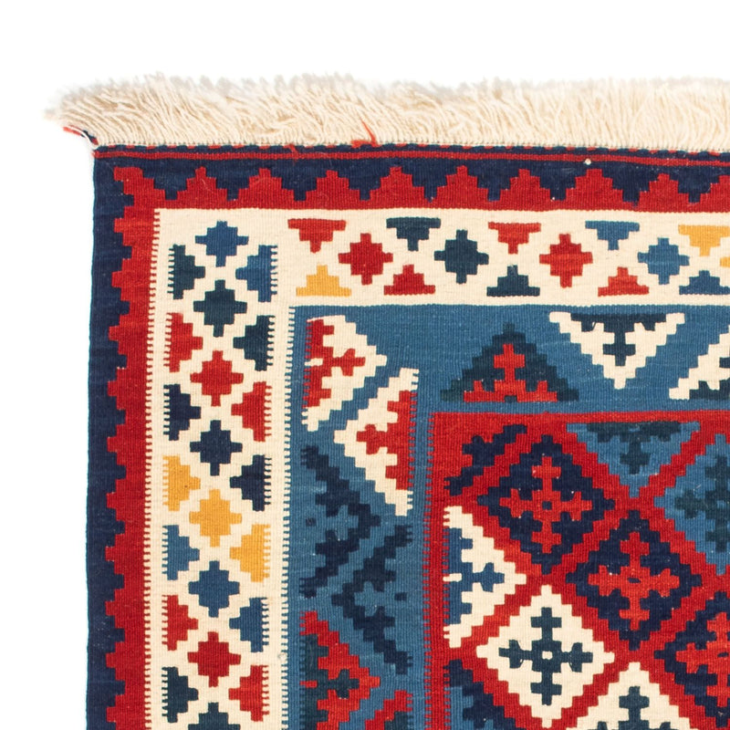 Kelim-tæppe - orientalsk firkantet  - 105 x 102 cm - flerfarvet