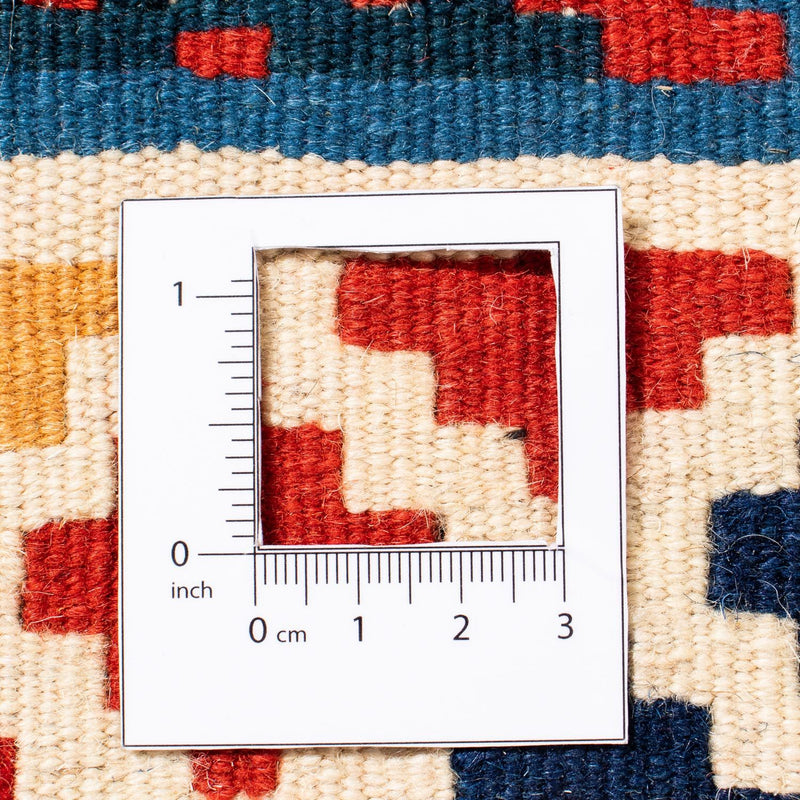 Kelim-tæppe - orientalsk firkantet  - 105 x 102 cm - flerfarvet