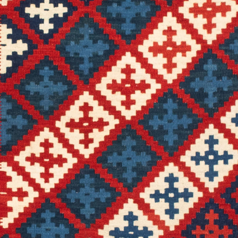 Kelim-tæppe - orientalsk firkantet  - 105 x 104 cm - flerfarvet