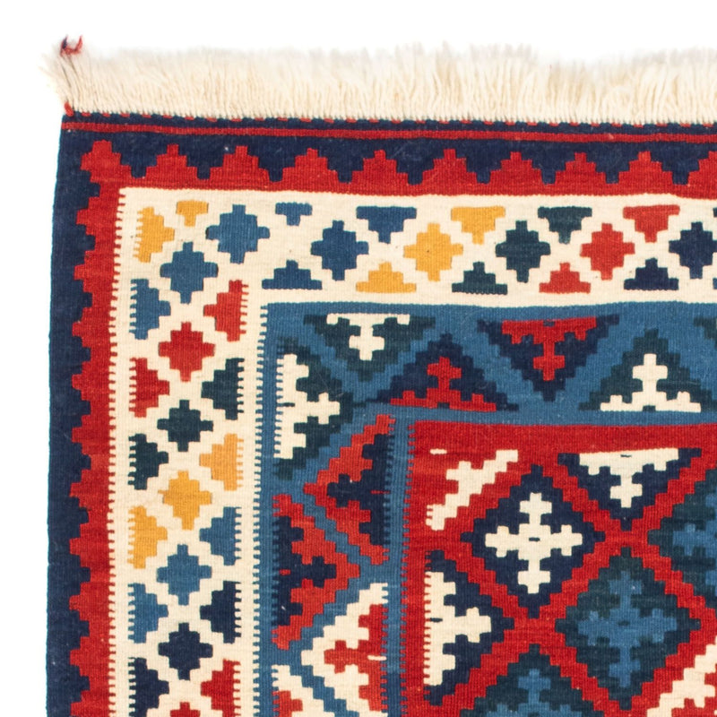 Kelim-tæppe - orientalsk firkantet  - 105 x 104 cm - flerfarvet