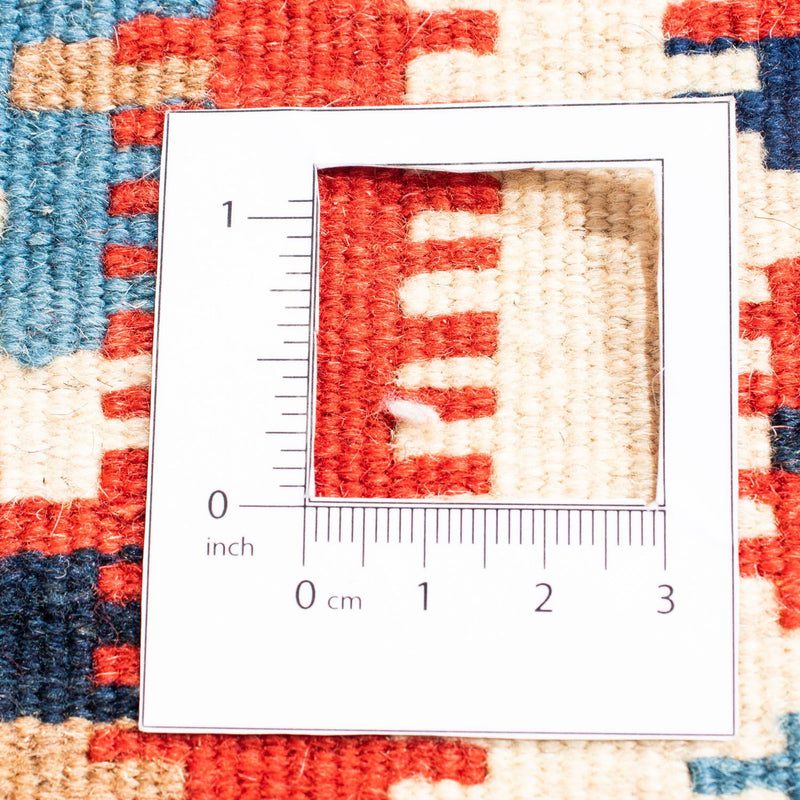 Kelim-tæppe - orientalsk firkantet  - 105 x 102 cm - rød