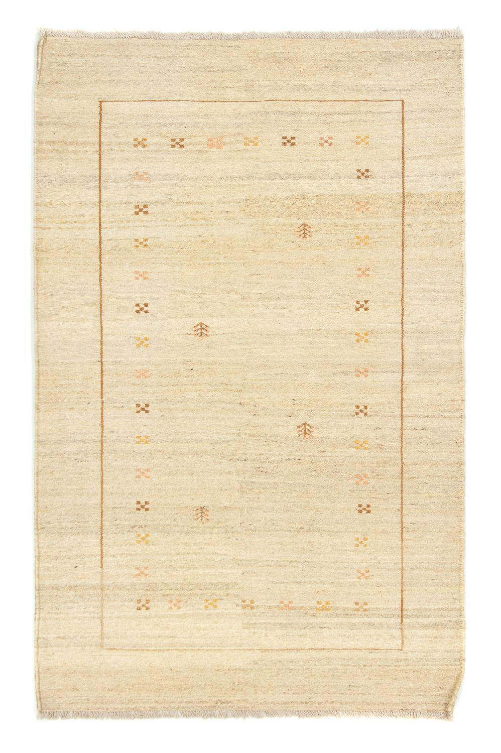 Gabbeh-tæppe - Persisk - 190 x 120 cm - beige
